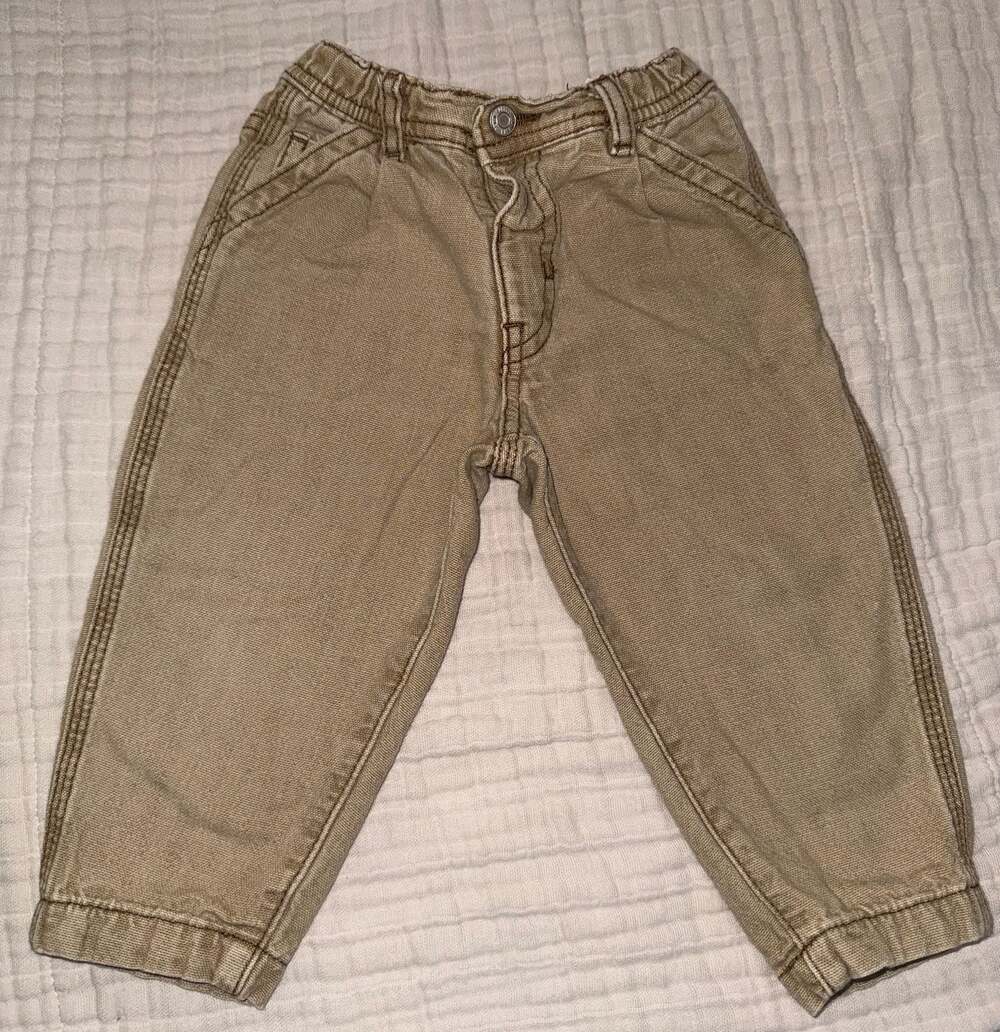 Zara Brushed Canvas Capsule Toddler Pants